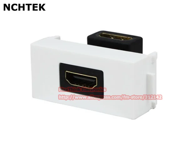 NCHTEK 90 Degree Angled HDMI 1.4 Female to Female Panel Module HDMI Wall Plug For Wall Plate/Free Shipping/2PCS
NCHTEK 90 Degree Angled HDMI 1.4 Female to Female Panel Module HDMI Wall Plug For Wall Plate/Free Shipping/2PCS