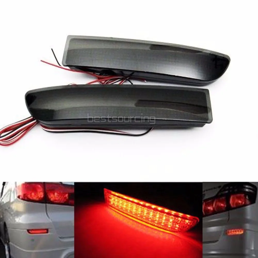 Black Smoked Rear Bumper Reflector LED Brake Light For Toyota Avensis Alphard Previa
Black Smoked Rear Bumper Reflector LED Brake Light For Toyota Avensis Alphard Previa