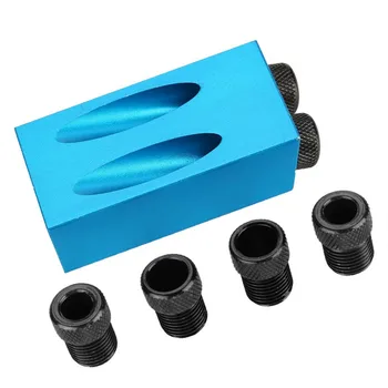 15 Degree Oblique Hole Locator Woodworking Pocket Hole Jig Kit Drill Guide Set Hole Puncher Jig Drill Bit Set Carpentry
15 Degree Oblique Hole Locator Woodworking Pocket Hole Jig Kit Drill Guide Set Hole Puncher Jig Drill Bit Set Carpentry