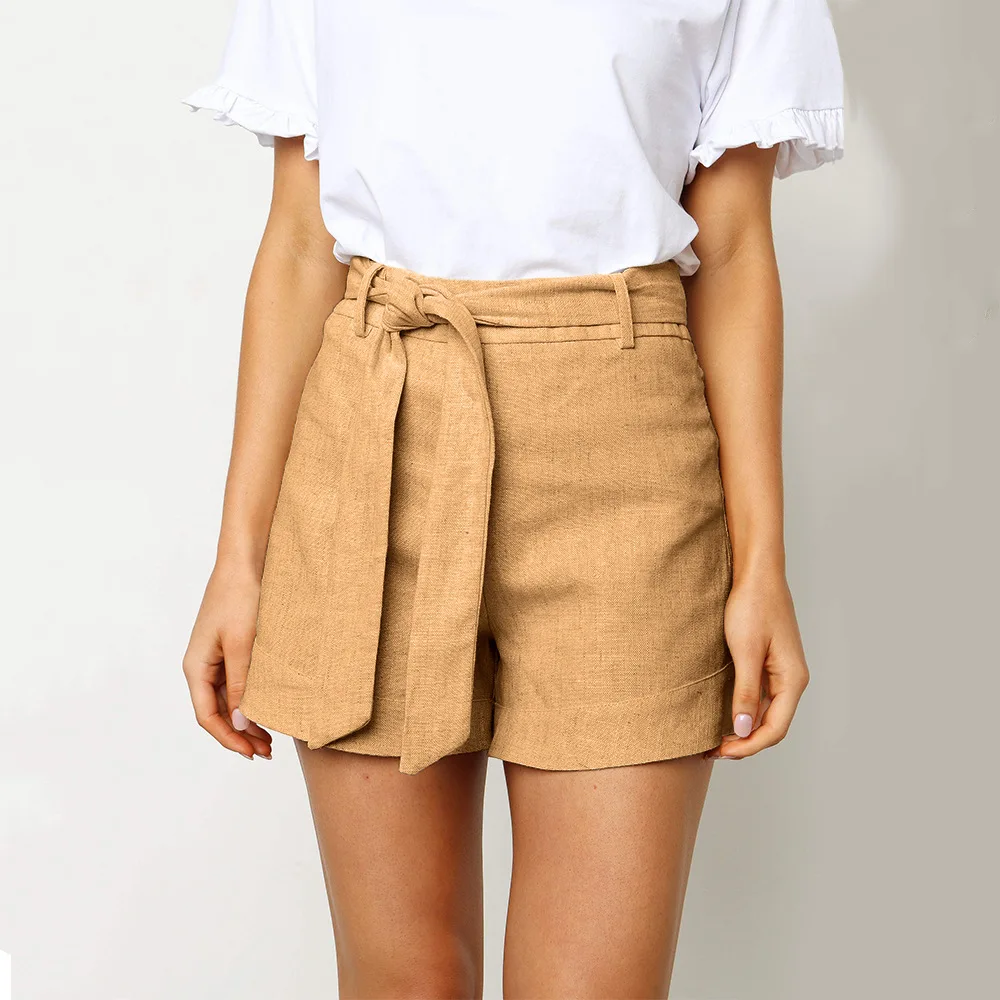 Melegant Summer 2019 Women Casual Belt Tie Shorts 4 Colors Female Shorts High Waist Wide Leg Shorts Plus Size
Melegant Summer 2019 Women Casual Belt Tie Shorts 4 Colors Female Shorts High Waist Wide Leg Shorts Plus Size