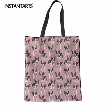 INSTANTARTS Linen Casual Shopping Bag Cute French Bulldog Pink Tote Handbag Cotton Canvas Eco-friendly Grocery Bag Shoulder Bag
INSTANTARTS Linen Casual Shopping Bag Cute French Bulldog Pink Tote Handbag Cotton Canvas Eco-friendly Grocery Bag Shoulder Bag