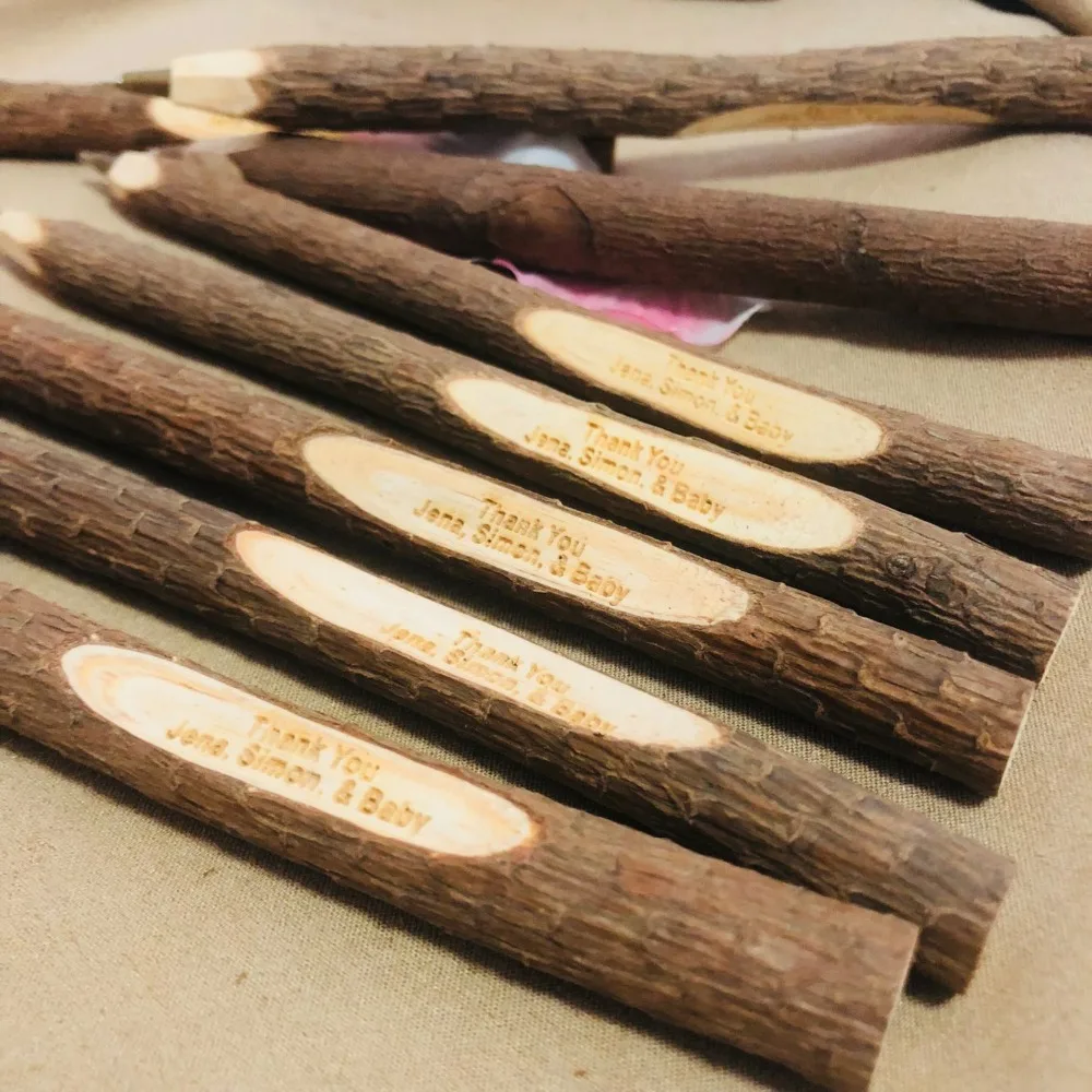 New! Customized Handmade Wedding Wooden Signature Pen Environmental Party Guest Book Pen Personalized Wedding Favors Supply
New! Customized Handmade Wedding Wooden Signature Pen Environmental Party Guest Book Pen Personalized Wedding Favors Supply