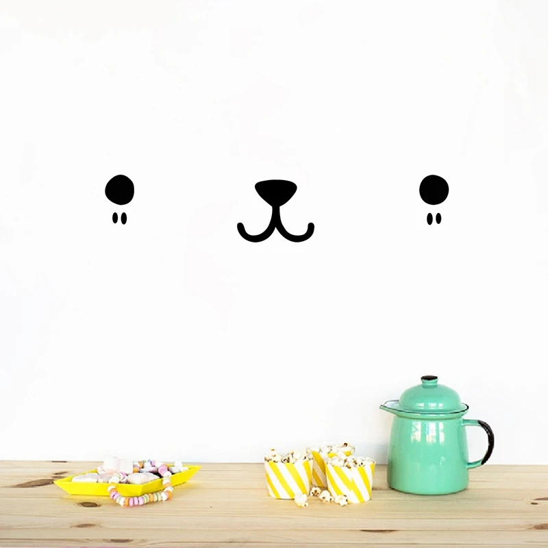 Cute Kawaii Face Wall Art Decal Cat Dog Bear Animal Eyes Nose Mouth Vinyl Wall Sticker Nursery Baby Room Wall Mural Art Decor
Cute Kawaii Face Wall Art Decal Cat Dog Bear Animal Eyes Nose Mouth Vinyl Wall Sticker Nursery Baby Room Wall Mural Art Decor