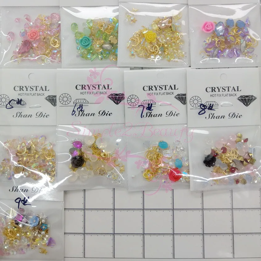 1 Pack Mix AB Resin Glass Star Moon Studs Alloy Charms 3D DIY Crafts Garments Salon Acylic Nail Art Manicure Design Decorations
1 Pack Mix AB Resin Glass Star Moon Studs Alloy Charms 3D DIY Crafts Garments Salon Acylic Nail Art Manicure Design Decorations
