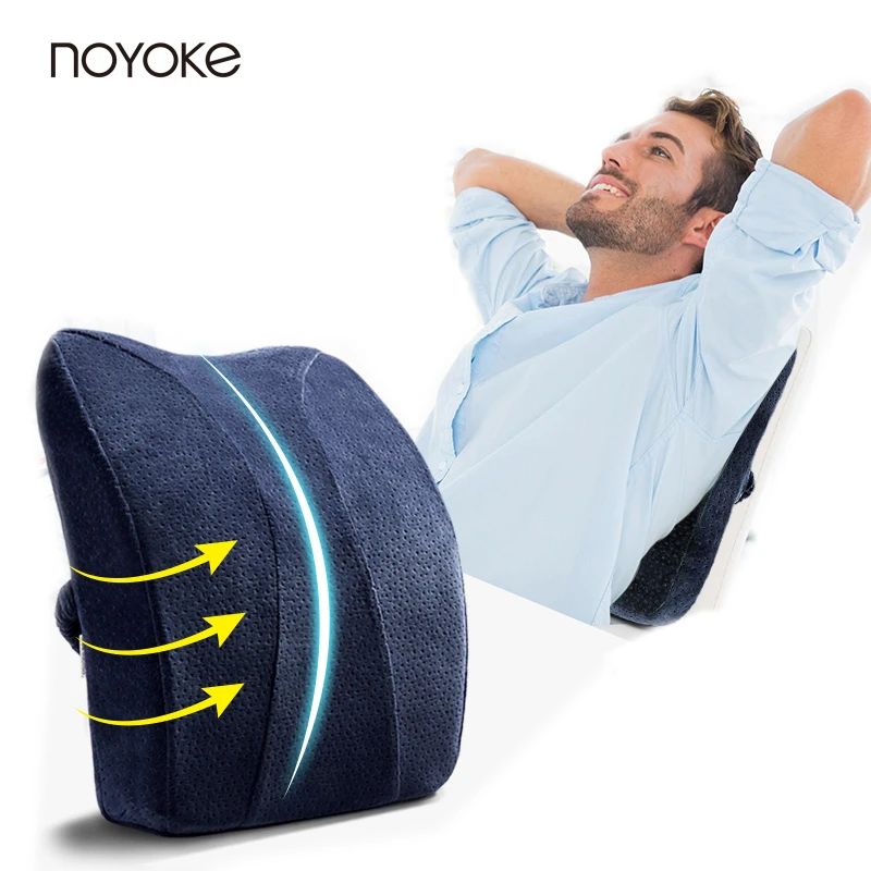 Image Noyoke High Quality Car Sofa Memory Foam Cushions Office Memory Foam Nap Chair Back Cushion Waist Pillow Cushions