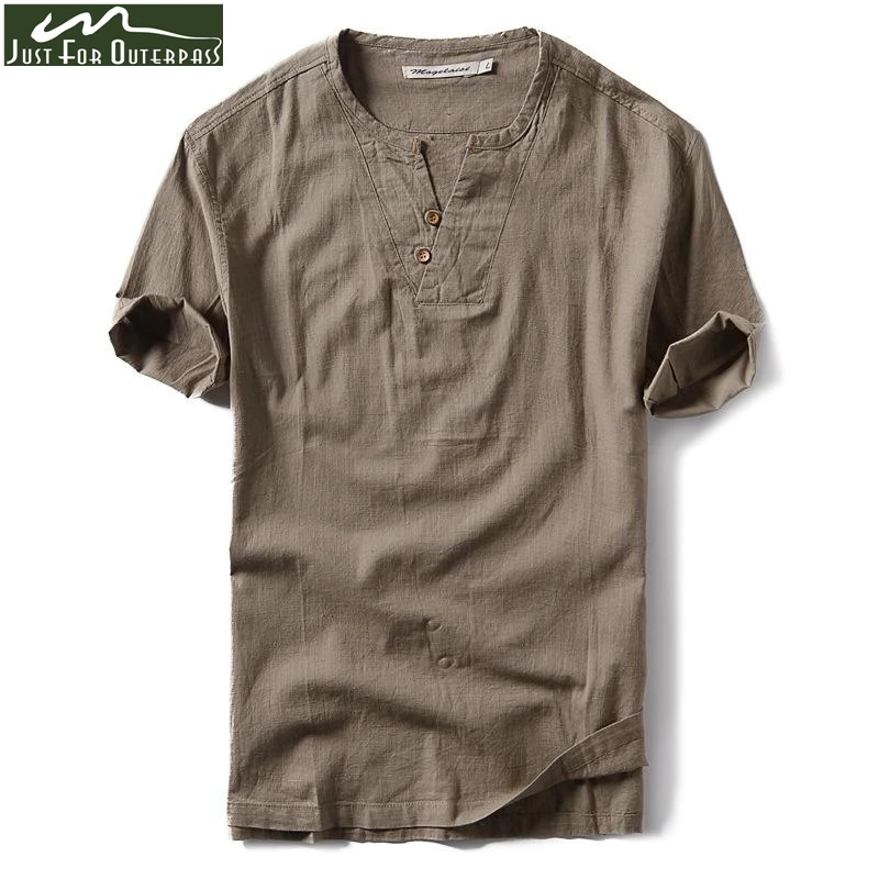 2019 New Fashion Trend Brand Summer T-shirt Men Solid Color Cotton Linen T Shirt Male Casual Short Sleeve Round Collar Tops Tees
2019 New Fashion Trend Brand Summer T-shirt Men Solid Color Cotton Linen T Shirt Male Casual Short Sleeve Round Collar Tops Tees