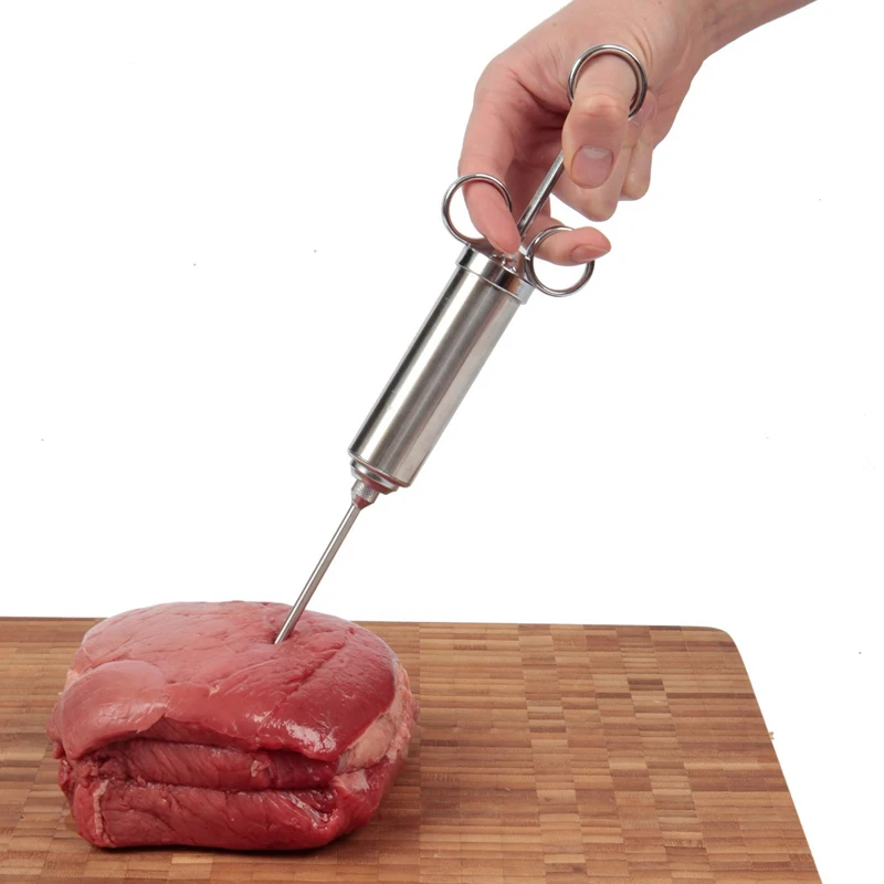 2OZ BBQ Seasoning Injector Stainless Steel Poultry Turkey Marinade Flavour Syringe with two needles Meat Cooking Camping Tools
2OZ BBQ Seasoning Injector Stainless Steel Poultry Turkey Marinade Flavour Syringe with two needles Meat Cooking Camping Tools