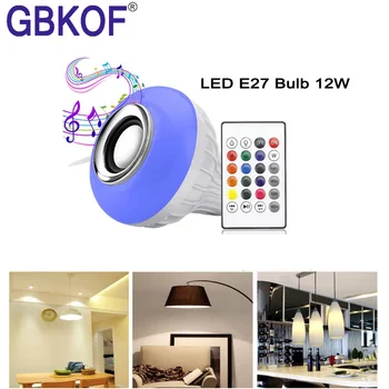 

RGB LED Bulb E27 E14 GU10 LED Lamp light 3W 5W 7W 12W 16 Color 110V 220V bombillas Light+Control Dimmable ampoule Led for room