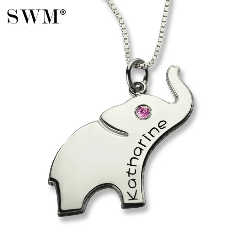 Good Luck Gift to the Girl Necklace Custom Name Necklaces for Daughter Lucky Elephant Pendant Birthstone Silver Kids Jewelry
Good Luck Gift to the Girl Necklace Custom Name Necklaces for Daughter Lucky Elephant Pendant Birthstone Silver Kids Jewelry