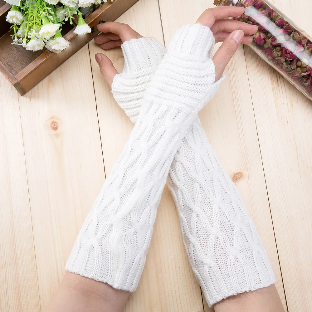 Hand Warm Female Fingerless Arm Warmers Solid Arm Sleeve Cuff Wool Knitted Gloves For Woman Winter Keep Warm High Elastic#0.95
Hand Warm Female Fingerless Arm Warmers Solid Arm Sleeve Cuff Wool Knitted Gloves For Woman Winter Keep Warm High Elastic#0.95