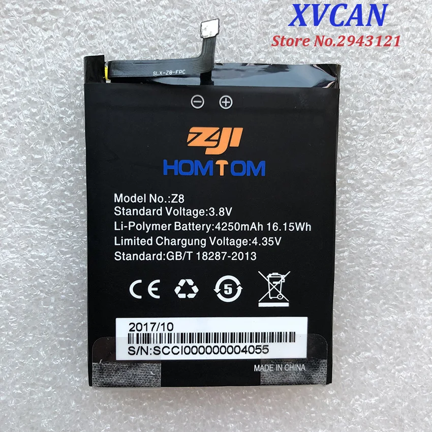 100% Оригинальный запасной аккумулятор ZOJI Z8 4250 мАч запасные части для смартфона