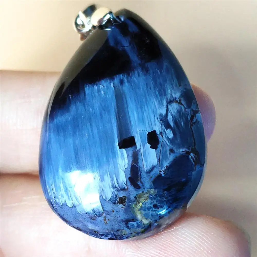 Natural Blue Pietersite Water Drop Chatoyant Pendant 35x25x10mm From Namibia AAAAA Healing Gemstone Women Necklace Pendant
Natural Blue Pietersite Water Drop Chatoyant Pendant 35x25x10mm From Namibia AAAAA Healing Gemstone Women Necklace Pendant