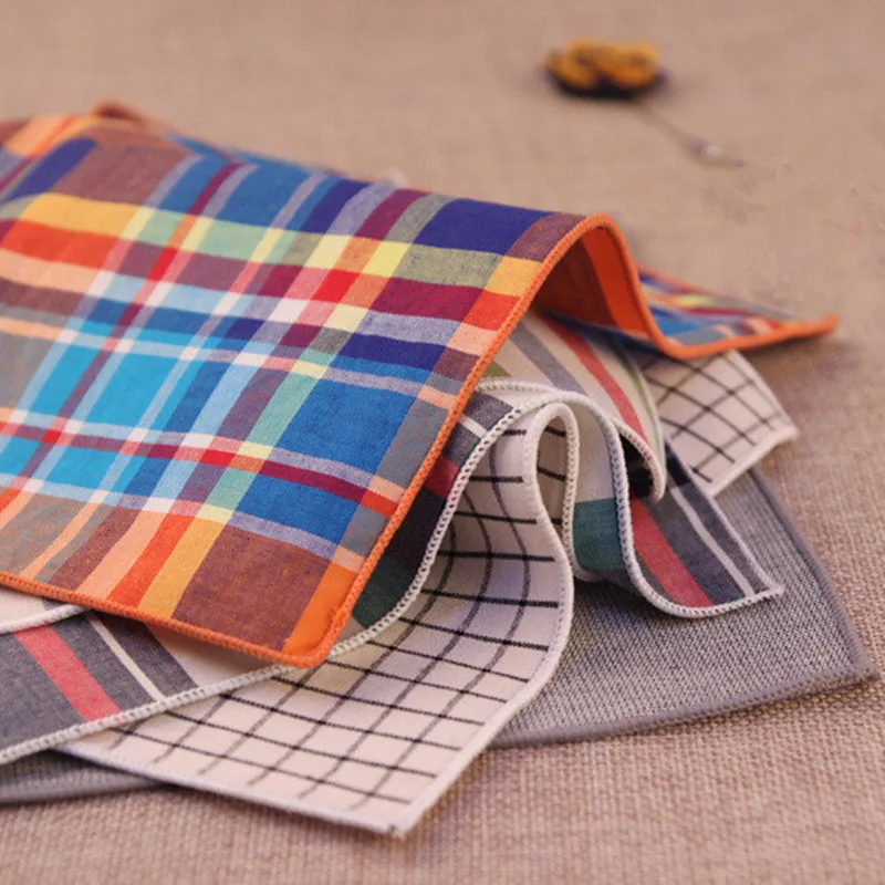 2017 Vintage Men's 100% Cotton Handkerchiefs Woven Striped/Plaid Pocket Square Wedding Party Handkerchief Towel Hanky 24cm*24cm
2017 Vintage Men's 100% Cotton Handkerchiefs Woven Striped/Plaid Pocket Square Wedding Party Handkerchief Towel Hanky 24cm*24cm