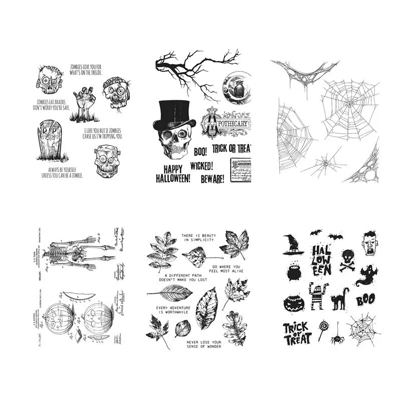 16*20CM 2019 DIY New Stamps For Scrapbooking And Clear Stamps Halloween Cling Mounted Rubber Stamp Set Account Craft Set
16*20CM 2019 DIY New Stamps For Scrapbooking And Clear Stamps Halloween Cling Mounted Rubber Stamp Set Account Craft Set