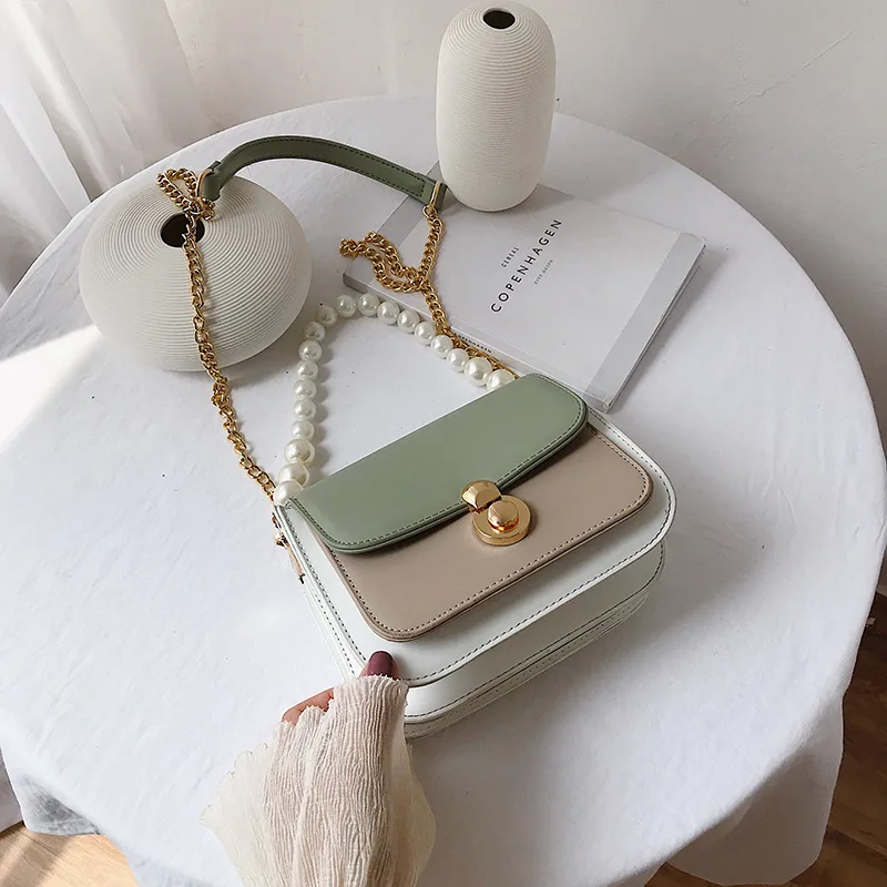 Fashion Chain Shoulder Bag Hit Color Flip Small Flap Bag Pu Pearl Handbag For Women Ladies Banquet Messenger Bags Clutch 2019
Fashion Chain Shoulder Bag Hit Color Flip Small Flap Bag Pu Pearl Handbag For Women Ladies Banquet Messenger Bags Clutch 2019