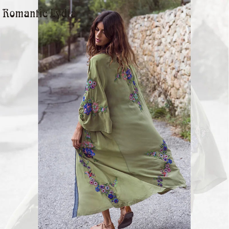 Boho Inspired Embroidered kimono kaftan 2019 Open Front Tie waist Beach Top Summer Long Blouse Shirt 2019 Blusa
Boho Inspired Embroidered kimono kaftan 2019 Open Front Tie waist Beach Top Summer Long Blouse Shirt 2019 Blusa