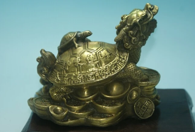 old China Unique Copper Carved Dragon turtle beast Auspicious statue bronze factory outlets
old China Unique Copper Carved Dragon turtle beast Auspicious statue bronze factory outlets