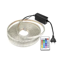 IP65 Waterproof 220V SMD 5050 LED Strip Light Underwater Light Tape With EU Power Plug for Swimming Pool Fish Tank Bathroom edge image