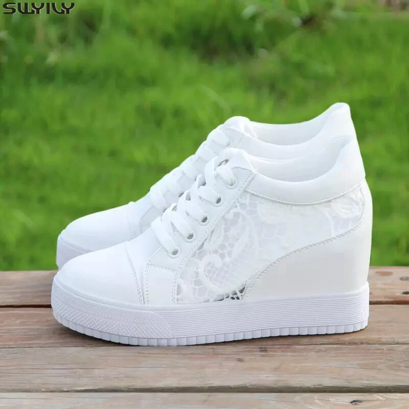 SWYIVY Lace Up High Heel Women Sneakers 2019 New Autumn Ladies Shoe Fashion Solid Wedges Shoes For Women Increasing Breathable
SWYIVY Lace Up High Heel Women Sneakers 2019 New Autumn Ladies Shoe Fashion Solid Wedges Shoes For Women Increasing Breathable