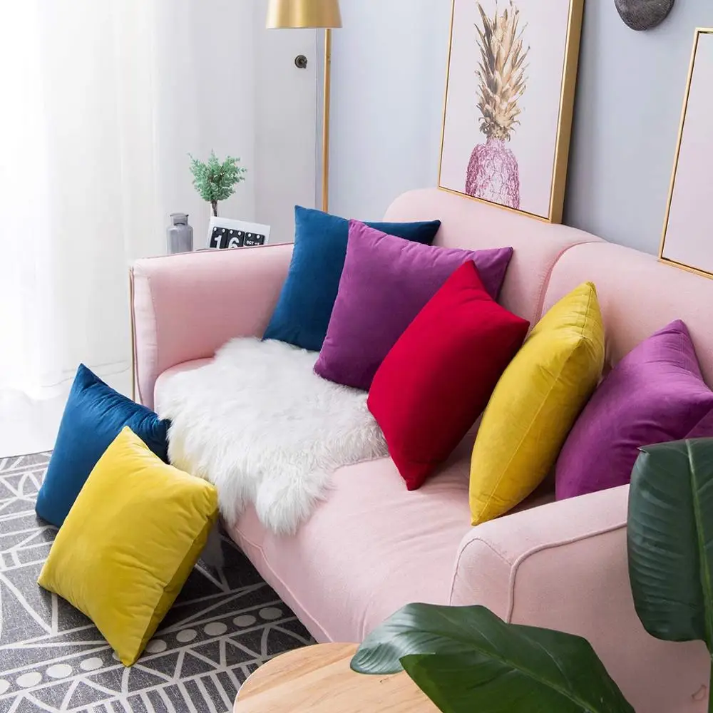 2019 Soft Velvet Pillow Case Cushion Cover Throw Pillow Cover Solid Decorative Pillows Home Decor Car Sofa for Living Room Sizes
2019 Soft Velvet Pillow Case Cushion Cover Throw Pillow Cover Solid Decorative Pillows Home Decor Car Sofa for Living Room Sizes