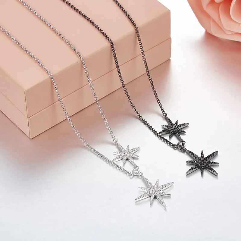 SLJELY Fashion 925 Sterling Silver Meteorites Star Pendant Necklace for Women AAA Cubic Zirconia Monaco Brand Jewelry Collection
SLJELY Fashion 925 Sterling Silver Meteorites Star Pendant Necklace for Women AAA Cubic Zirconia Monaco Brand Jewelry Collection