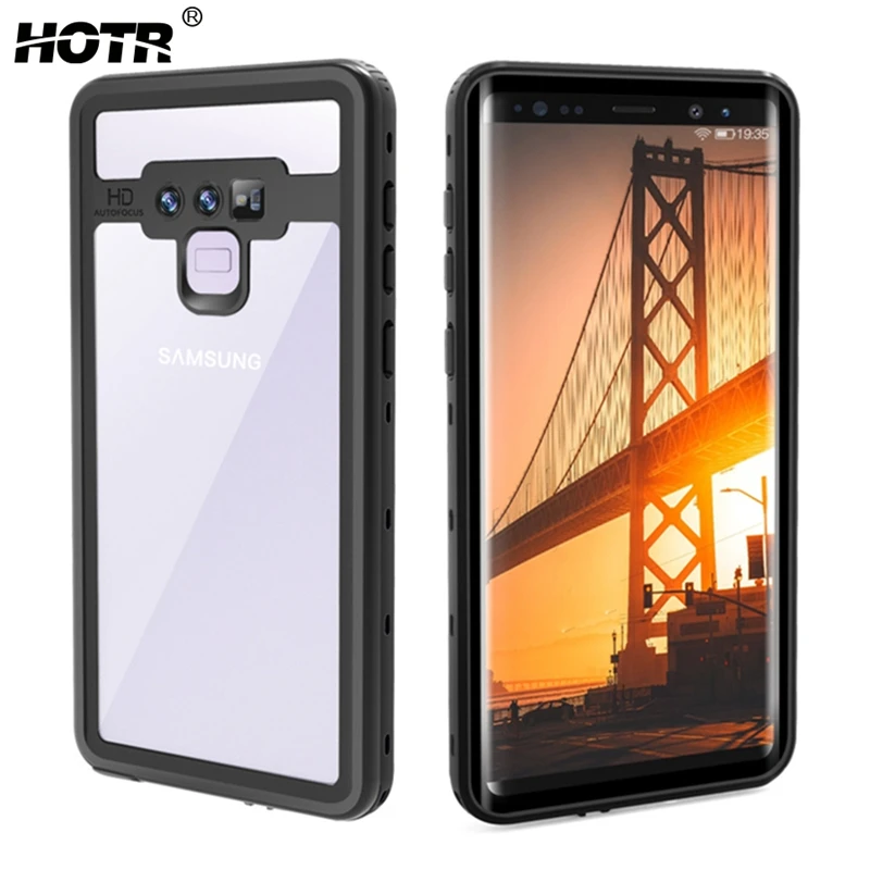 Фото Note 9 Waterproof Case for Samsung Galaxy Underwater Cover Swimming Diving Surfing Full Bag |