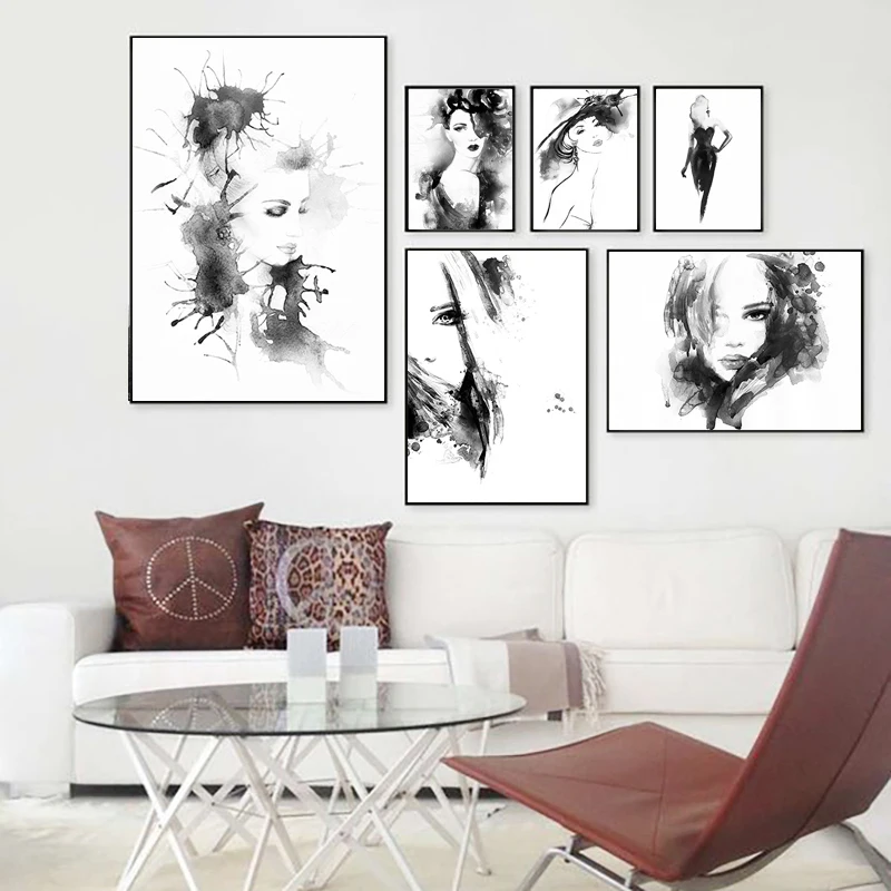 Minimalist Black White Art Canvas Painting Prints Watercolot Figure Poster Modern Home Decor Wall Picture For Living Room SID356
Minimalist Black White Art Canvas Painting Prints Watercolot Figure Poster Modern Home Decor Wall Picture For Living Room SID356