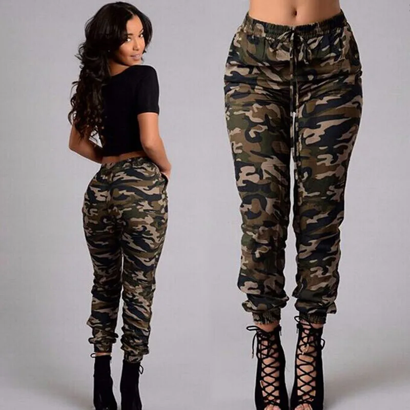 Fashion Womens Camouflage Army Skinny 