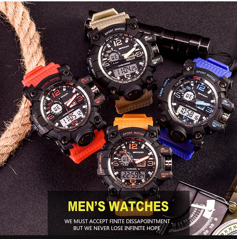 Relogio Masculino SANDA Luxury Brand G Chronograph Men's Military Sports Watch 23 Relogio Masculino SANDA Luxury Brand G Chronograph Men's Military Sports Watch 10