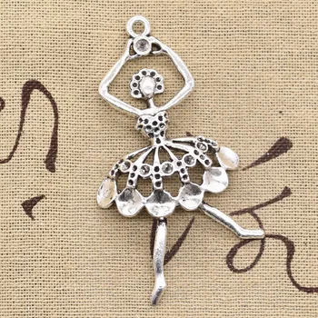 4pcs Charms Ballet Dancer Ballerina 67x35mm Antique Silver Color Pendants Making DIY Handmade Tibetan Silver Color Jewelry
4pcs Charms Ballet Dancer Ballerina 67x35mm Antique Silver Color Pendants Making DIY Handmade Tibetan Silver Color Jewelry