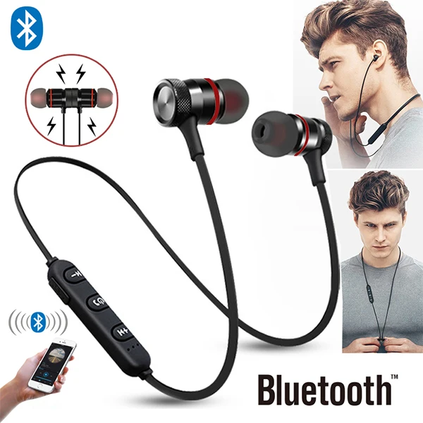 M5 Headphone Stereo Bass Headset Bluetooth Earphone Wireless Wireless Earphone Sport Magnetic Earbuds with Mic for All Phone
M5 Headphone Stereo Bass Headset Bluetooth Earphone Wireless Wireless Earphone Sport Magnetic Earbuds with Mic for All Phone