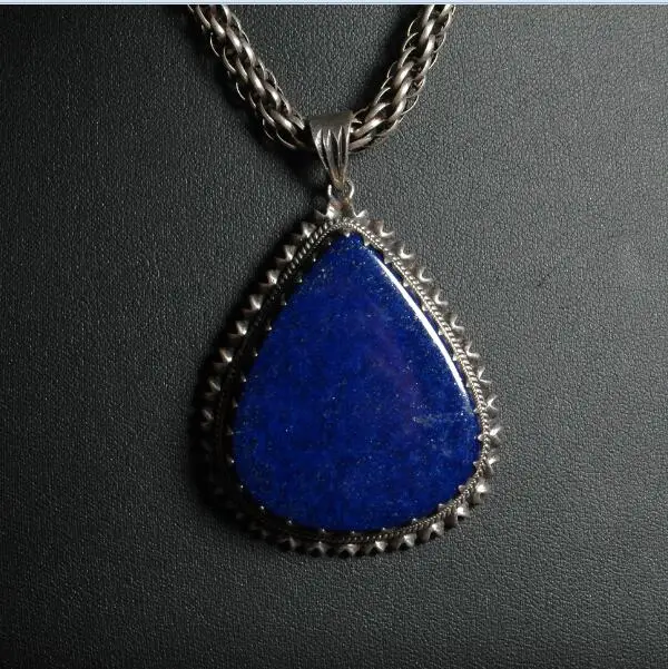 Handcrafted Nepalese 925 Silver Pendant Necklace 925 Sterling Tibetan Lapis Lazuli Pendant Bohemia Pendant Necklace
Handcrafted Nepalese 925 Silver Pendant Necklace 925 Sterling Tibetan Lapis Lazuli Pendant Bohemia Pendant Necklace