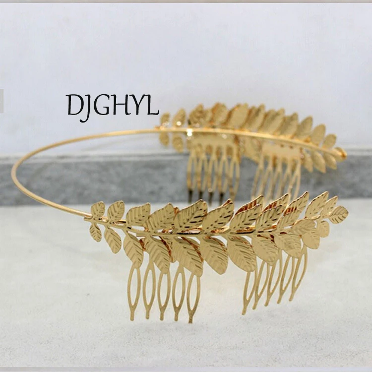 Fashion Women Baroque Crown Golden Tone Metal Leaf Hair Cuff Chains Comb Headband Symmetry Hair Band Headdress Wedding Hairbands
Fashion Women Baroque Crown Golden Tone Metal Leaf Hair Cuff Chains Comb Headband Symmetry Hair Band Headdress Wedding Hairbands