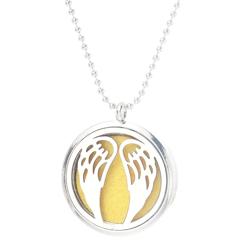 Angel Wings Aroma Pendant Necklace Magnetic Aromatherapy Essential Oil Diffuser Box Perfume Box Pendant Jewelry Random Gasket
Angel Wings Aroma Pendant Necklace Magnetic Aromatherapy Essential Oil Diffuser Box Perfume Box Pendant Jewelry Random Gasket