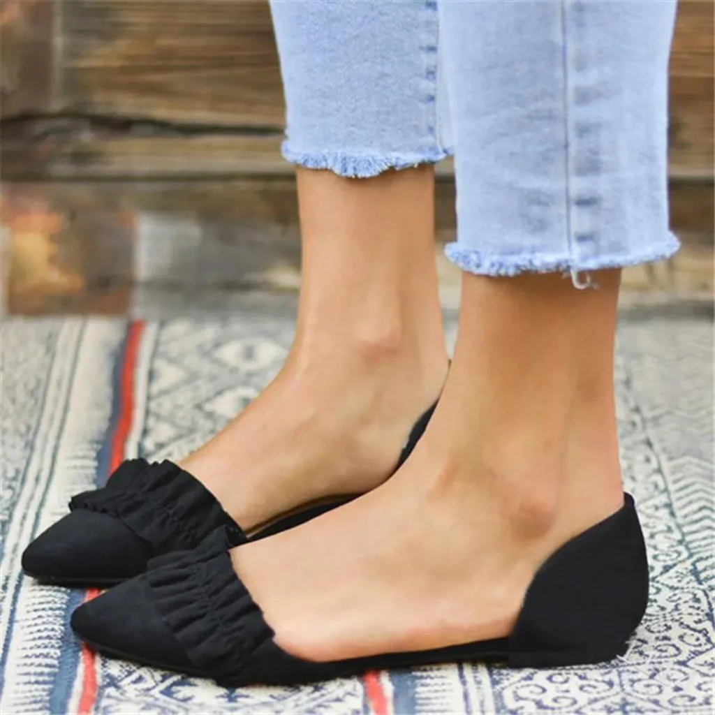 Summer Women Sandals Fashion Ladies Pointed Toe Flat Solid shoes woman Casual Open Toe Loafers Famale Shoes sandalias mujer 2019
Summer Women Sandals Fashion Ladies Pointed Toe Flat Solid shoes woman Casual Open Toe Loafers Famale Shoes sandalias mujer 2019
