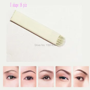 100pcs/lot flat 16-pin Arc Permanent Makeup Eyebrow Blade For 3D Permanent Makeup Handmade Manual Tattoo Pen Eyebrows
100pcs/lot flat 16-pin Arc Permanent Makeup Eyebrow Blade For 3D Permanent Makeup Handmade Manual Tattoo Pen Eyebrows