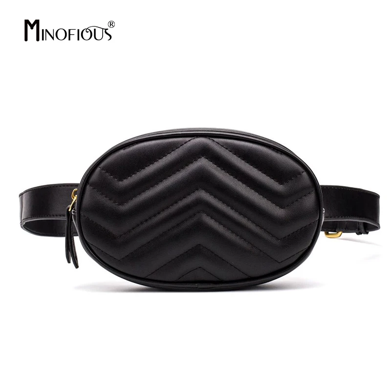 MINOFIOUS Women Solid Fanny Pack Shoulder Bag Women's Belt Waist Bag Round Belt Bag Fashion designer High Quality Waist Pack
MINOFIOUS Women Solid Fanny Pack Shoulder Bag Women's Belt Waist Bag Round Belt Bag Fashion designer High Quality Waist Pack
