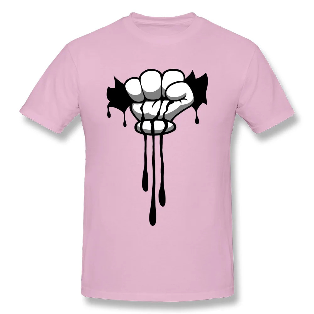 Cash In Hand Cotton Fabric Men's Short Sleeve Tees Leisure Summer T Shirt 3D Printed Top T-shirts Rife Crewneck Cash In Hand pink
