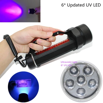 Updated UV light diving flashlight 6 x Ultraviolet UV LED Waterproof underwater scuba torch dive laterna search scorpion / amber
Updated UV light diving flashlight 6 x Ultraviolet UV LED Waterproof underwater scuba torch dive laterna search scorpion / amber
