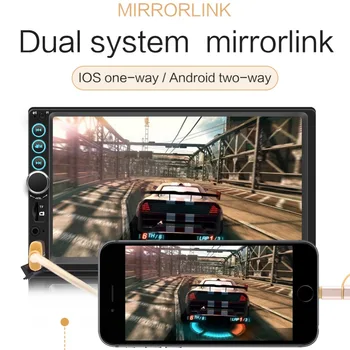 Car Radio 2Din In-Dash 7" HD Autoradio MP5 Multimedia Player Touch Screen Bluetooth USB FM Rear View Camera Remote Control Audio
Car Radio 2Din In-Dash 7" HD Autoradio MP5 Multimedia Player Touch Screen Bluetooth USB FM Rear View Camera Remote Control Audio