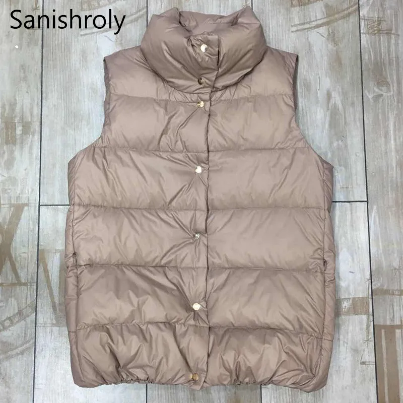 Sanishroly Autumn Winter Women Warm Thick Sleeveless Waistcoat Ultra Light Down Vest Female Duck Down Coat Parka Short Tops S600
Sanishroly Autumn Winter Women Warm Thick Sleeveless Waistcoat Ultra Light Down Vest Female Duck Down Coat Parka Short Tops S600