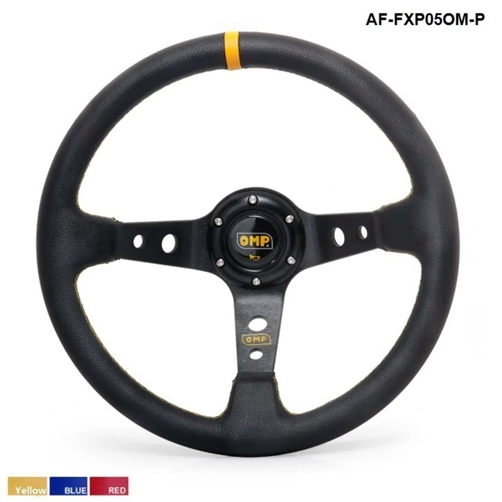 350MM PVC Deep Dish Drifting Sport Racing Steering Wheel Aluminum Frame ( yellow red blue ) AF-FXP05OM-P
350MM PVC Deep Dish Drifting Sport Racing Steering Wheel Aluminum Frame ( yellow red blue ) AF-FXP05OM-P