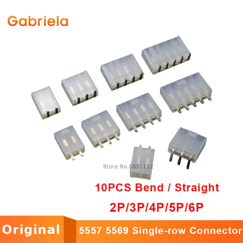 10PCS 5557 5569 Single-row Connector Circuit Board Straight-needle PCB End Bend Pin Seat 1*2 3 4 5 6P Line-to-board Terminal Kit
10PCS 5557 5569 Single-row Connector Circuit Board Straight-needle PCB End Bend Pin Seat 1*2 3 4 5 6P Line-to-board Terminal Kit
