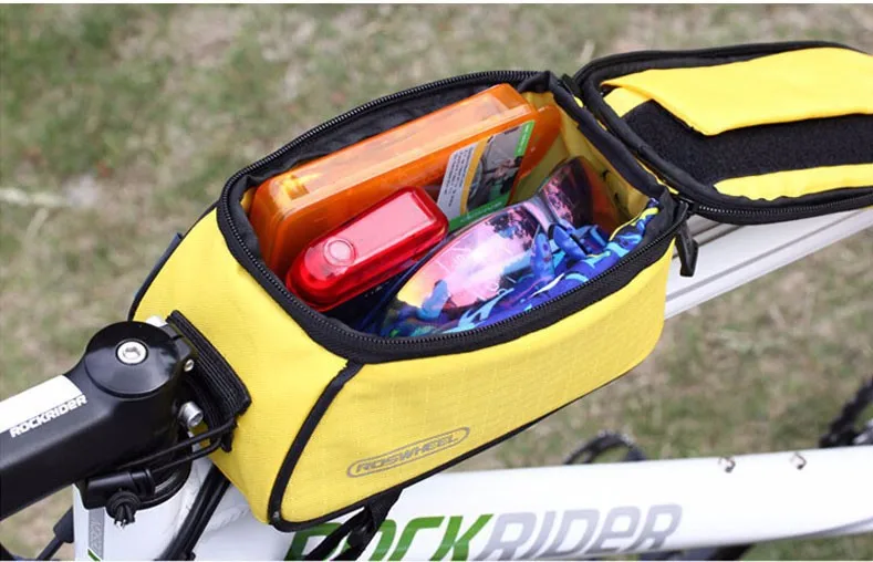 ROSWHEEL 4.2"4.8"5.5" Outdoor Waterproof Cycling Bike Frame Bicycle Bag Touchscreen Phone Case | Спорт и развлечения