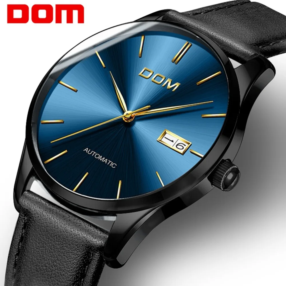 DOM Top Brand Men Watches Automatic Mechanical Watch Waterproof Casual Fashion Male Business Clock Leather Wristwatch Hot M-89
DOM Top Brand Men Watches Automatic Mechanical Watch Waterproof Casual Fashion Male Business Clock Leather Wristwatch Hot M-89