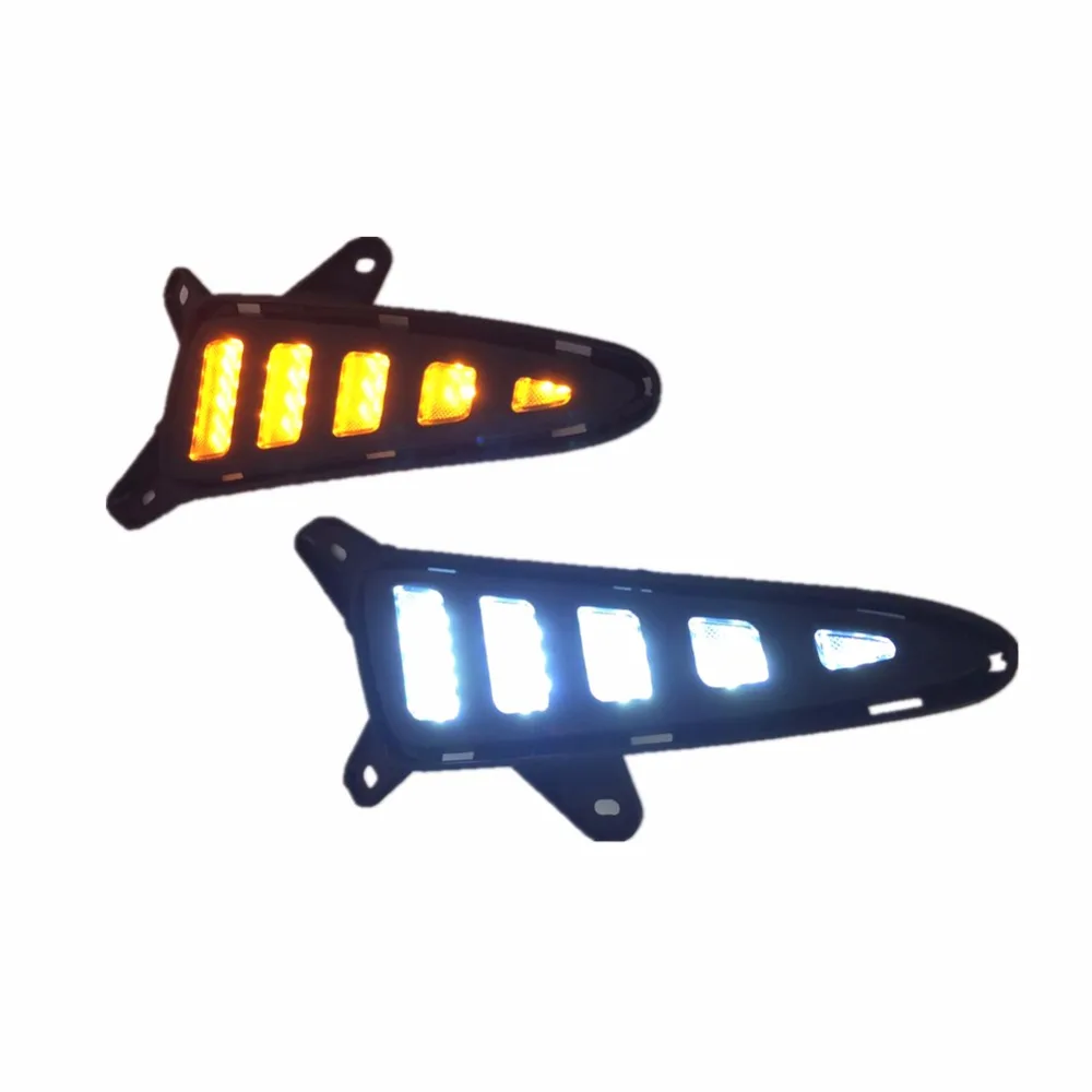 LED DRL Daytime Running Lights with Yellow Turning Signal lamp fog light for Toyota C-HR CHR 2016 2017
LED DRL Daytime Running Lights with Yellow Turning Signal lamp fog light for Toyota C-HR CHR 2016 2017