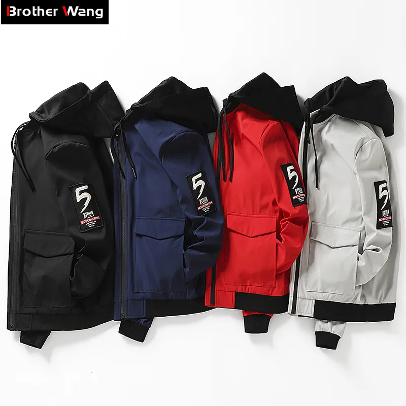 Plus Size 6XL 7XL 8XL 2019 Spring New Men's Casual Jacket Fashion Trend Hooded Coat Male Brand Clothes Red Gray Blue Black
Plus Size 6XL 7XL 8XL 2019 Spring New Men's Casual Jacket Fashion Trend Hooded Coat Male Brand Clothes Red Gray Blue Black