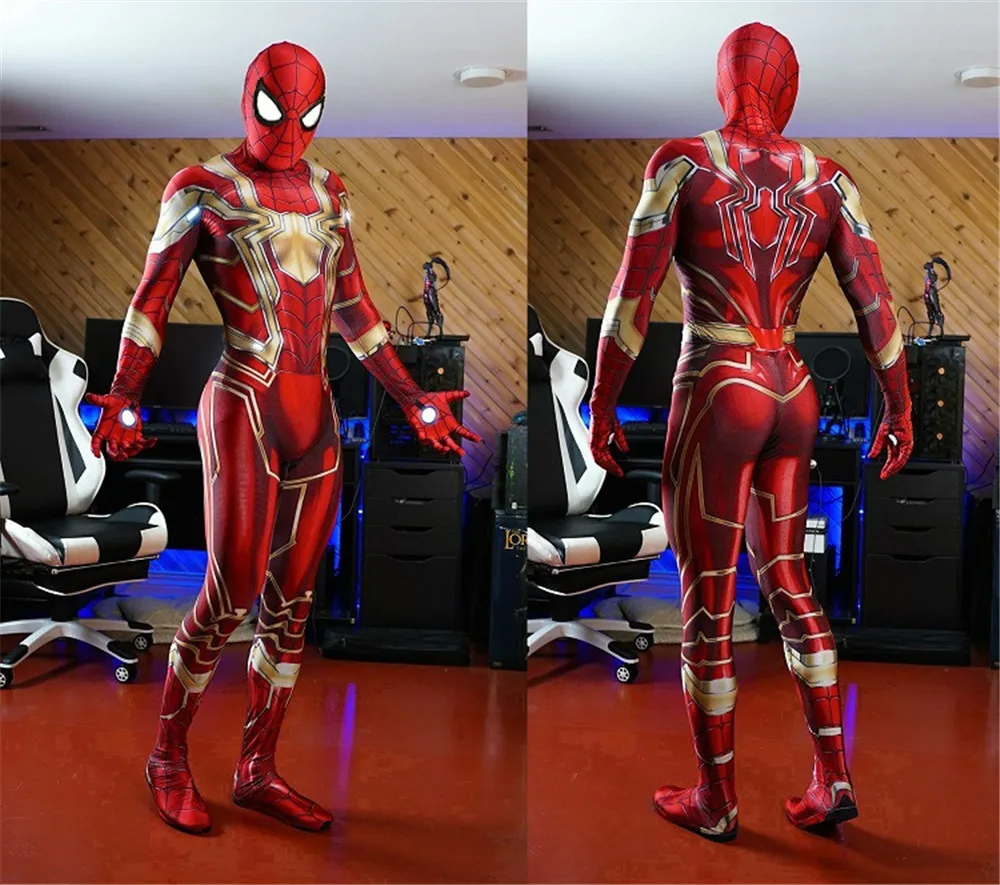 New Avengers Infinity War Iron Spiderman Costume 3D Printing Lycra Spiderman Cosplay Zentai hero Bodysuit Suit Jumpsuits
New Avengers Infinity War Iron Spiderman Costume 3D Printing Lycra Spiderman Cosplay Zentai hero Bodysuit Suit Jumpsuits