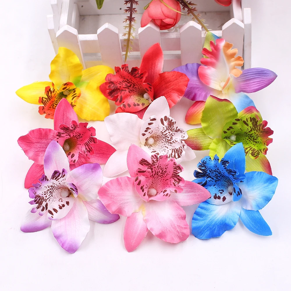 10pcs Silk Orchid Artificial Flower Wedding Dresser DIY Wreath Gift Cut & Clip Craft Fake Cymbidium Flower Artificial Plant
10pcs Silk Orchid Artificial Flower Wedding Dresser DIY Wreath Gift Cut & Clip Craft Fake Cymbidium Flower Artificial Plant