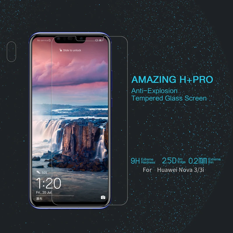 For Huawei nova 3/nova 3i Tempered Glass NILLKIN High Quality Amazing H+Pro Resistant 2.5D Tempered Glass Screen Protector Film
For Huawei nova 3/nova 3i Tempered Glass NILLKIN High Quality Amazing H+Pro Resistant 2.5D Tempered Glass Screen Protector Film